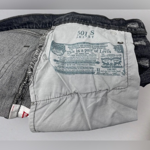 🛍️SALE🛍️ Levi's® 501® S Women's Skinny Frayed Hem Jeans - Picture 10 of 14